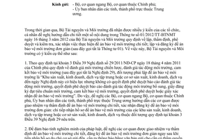 Công văn 3248/BTNMT-TCMT hướng dẫn thực hiện Thông tư 01/2012/TT-BTNMT