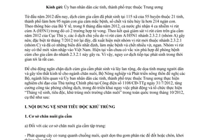 Công văn 3137/BNN-TY triển khai tháng vệ sinh tiêu độc khử trùng môi trường