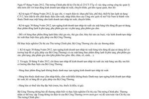 Công văn 8818/BCT-XNK thực hiện Chỉ thị 23/CT-TTg