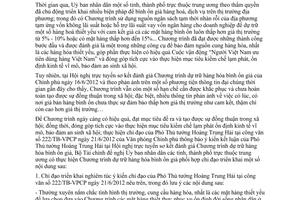 Công văn 13038/BTC-QLG tăng cường kiểm tra giám sát Chương trình dự trữ hàng hóa