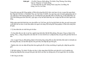 Công văn 3288/BNN-TY tăng cường kiểm soát xử lý việc nhập lậu cá tầm