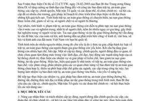 Chỉ thị 18-CT/TW năm 2012 công tác bảo đảm trật tự an toàn giao thông