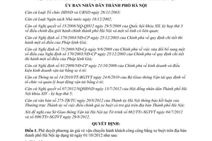 Quyết định 23/2012/QĐ-UBND phê duyệt phương án giá vé vận chuyển hành khách