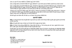 Quyết định 2268/QĐ-UBND năm 2012 thủ tục hành chính thuộc thẩm quyền Sở Nội vụ Lào Cai