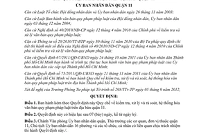 Quyết định 02/2012/QĐ-UBND Quy chế kiểm tra xử lý rà soát hệ thống hóa văn bản