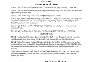 Quyết định 39/2012/QĐ-UBND chế độ quản lý cán bộ công chức những người