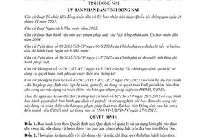 Quyết định 51/2012/QĐ-UBND sử dụng kinh phí xây dựng văn bản QPPL Đồng Nai