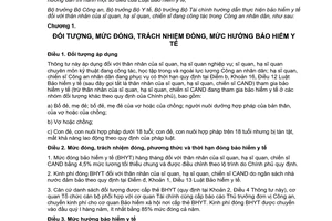 Thông tư liên tịch 11/2012/TTLT-BCA-BYT-BTC hướng dẫn thực hiện bảo hiểm y tế