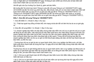 Thông tư 151/2012/TT-BTC sửa đổi Thông tư 126/2008/TT-BTC quy định Quy tắc