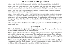 Quyết định 26/2012/QĐ-UBND chức năng nhiệm vụ quyền hạn cơ cấu Sở Giáo dục