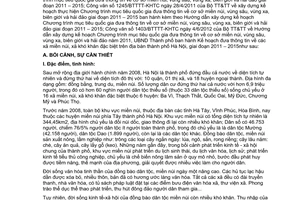 Kế hoạch 121/KH-UBND 2012 đưa thông tin về các xã miền núi khó khăn Hà Nội