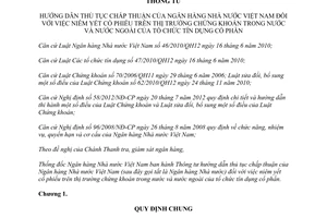 Thông tư 26/2012/TT-NHNN hướng dẫn thủ tục chấp thuận của Ngân hàng Nhà nước