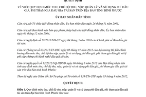 Quyết định 25/2012/QĐ-UBND mức thu chế độ thu nộp quản lý sử dụng phí đấu giá