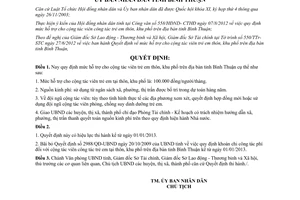 Quyết định 36/2012/QĐ-UBND quy định mức hỗ trợ cho cộng tác viên trẻ em