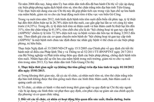 Chỉ thị 25/2012/CT-UBND phòng ngừa dịch bệnh tôm sú tôm thẻ năm 2013 Tiền Giang