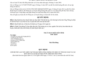 Quyết định 21/2012/QĐ-UBND Quy định Chế độ thù lao viết biên tập tin bài