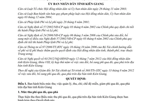 Quyết định 25/2012/QĐ-UBND biểu mức thu quản lý thu chi chế độ miễn giảm phí