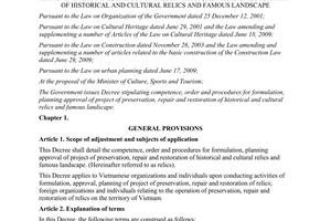 Decree No. 70/2012/ND-CP regulations on competence regulations on competence