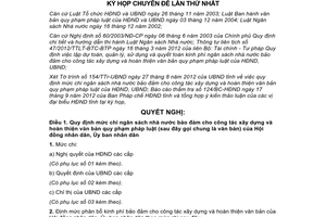 Nghị quyết 29/2012/NQ-HĐND mức chi ngân sách công tác xây dựng văn bản Sơn La