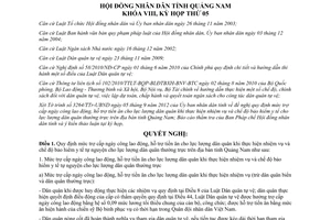 Nghị quyết 52/2012/NQ-HĐND quy định mức trợ cấp ngày công lao động hỗ trợ