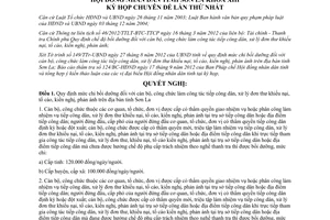 Nghị quyết 27/2012/NQ-HĐND quy định mức chi bồi dưỡng đối với cán bộ công chức