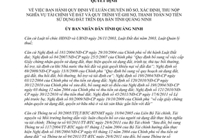 Quyết định 2381/2012/QĐ-UBND Quy định luân chuyển hồ sơ xác định thu nộp