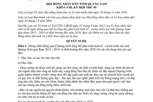 Nghị quyết 55/2012/NQ-HĐND Chương trình tổng thể phát triển kinh tế - xã hội