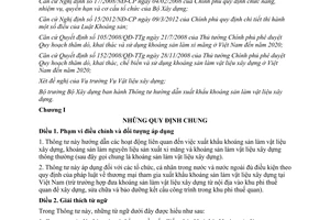 Thông tư 04/2012/TT-BXD hướng dẫn xuất khẩu khoáng sản làm vật liệu xây dựng