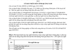 Quyết định 3035/QĐ-UBND 2012 nghề trình độ sơ cấp dạy nghề dưới 3 tháng đào tạo nghề lao động nông thôn Quảng Nam