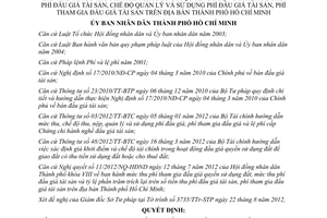 Quyết định 42/2012/QĐ-UBND mức thu phí tham gia đấu giá quyền sử dụng đất