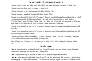 Quyết định 29/2012/QĐ-UBND Quy chế quản lý chất thải rắn tại đô thị cụm dân cư