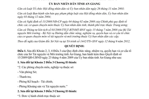 Quyết định số 24/2012/QĐ-UBND sửa đổi cơ cấu tổ chức của Sở Tài nguyên An Giang