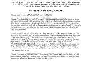 Quyết định 43/2012/QĐ-UBND Quy định chức danh số lượng chế độ chính sách