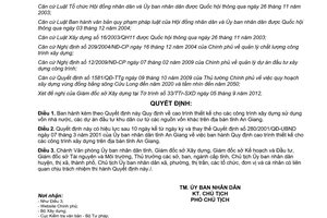 Quyết định 25/2012/QĐ-UBND Quy định cao trình thiết kế cho công trình xây dựng