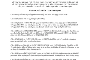 Quyết định 21/2012/QĐ-UBND chế độ thu nộp quản lý sử dụng lệ phí đăng ký