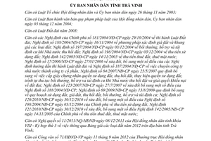 Quyết định 26/2012/QĐ-UBND bổ sung giá đất ở đất thổ cư hương lộ 12 Trà Cú tỉnh Trà Vinh