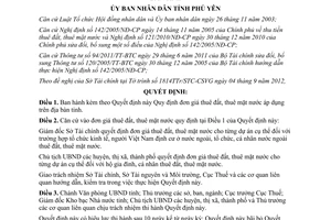 Quyết định 25/2012/QĐ-UBND điều chỉnh đơn giá thuê đất mặt nước áp dụng