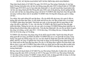 Chỉ thị 27/CT-UBND năm 2012 tăng cường sử dụng vật liệu không nung