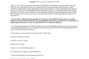Công văn 14826/BTC-THTK hướng dẫn thực hiện Quyết định 2699/QĐ-BTC