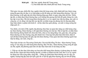 Công văn 1987/BTĐKT-VI nâng cao chất lượng khen thưởng