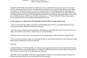 Công văn 7563/UBND-VX tăng cường chỉ đạo triển khai biện pháp phòng chống dịch