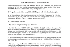 Công văn 4826/BNN-KTHT  thực hiện chương trình giảm nghèo 6 tháng đầu năm 2012