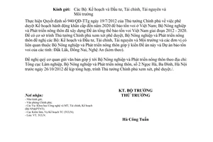 Công văn 3507/BNN-TCLN lấy ý kiến Đề án Bảo tồn voi Việt Nam giai đoạn 2012