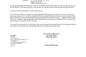 Công văn 8070/UBND-VX tăng cường bảo vệ an toàn hiện vật Bảo tàng và di tích