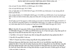 Quyết định 55/2012/QĐ-UBND sửa đổi hạn mức giao công nhận quyền sử dụng loại đất