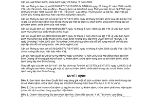 Quyết định 42/2012/QĐ-UBND bảng giá dịch vụ khám chữa bệnh