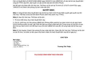 Quyết định 2058/QĐ-UBND năm 2012 công bố bộ thủ tục hành chính