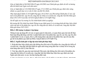 Thông tư 166/2012/TT-BTC quy định quản lý sử dụng kinh phí thực hiện chính sách