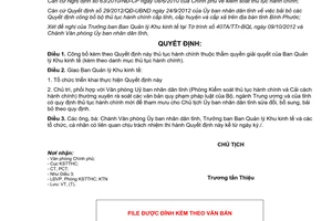 Quyết định 2072/QĐ-UBND năm 2012 công bố thủ tục hành chính tỉnh Bình Phước