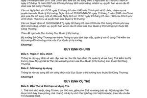 Thông tư 30/2012/TT-BCT quy định việc cấp quản lý sử dụng Thẻ kiểm tra